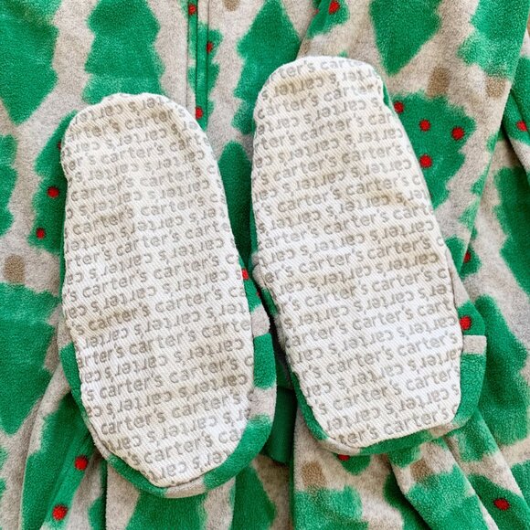 Carter's Fleece Sleeper Pajamas • Christmas Trees / Holiday • 6 Years - Picture 2 of 3